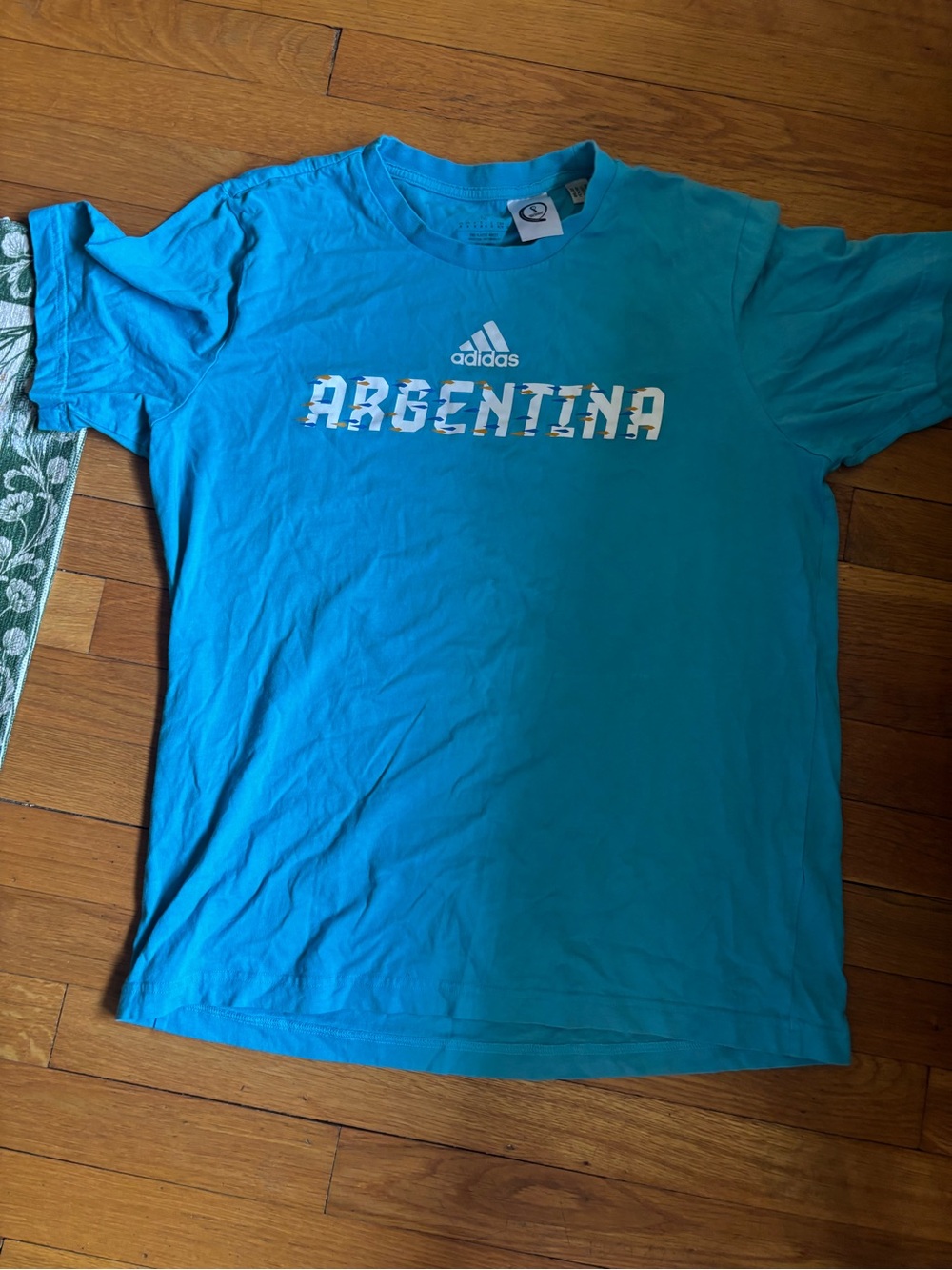 Adidas Argentina Graphic T-Shirt - Teal Blue (Qatar World Cup ‘22)